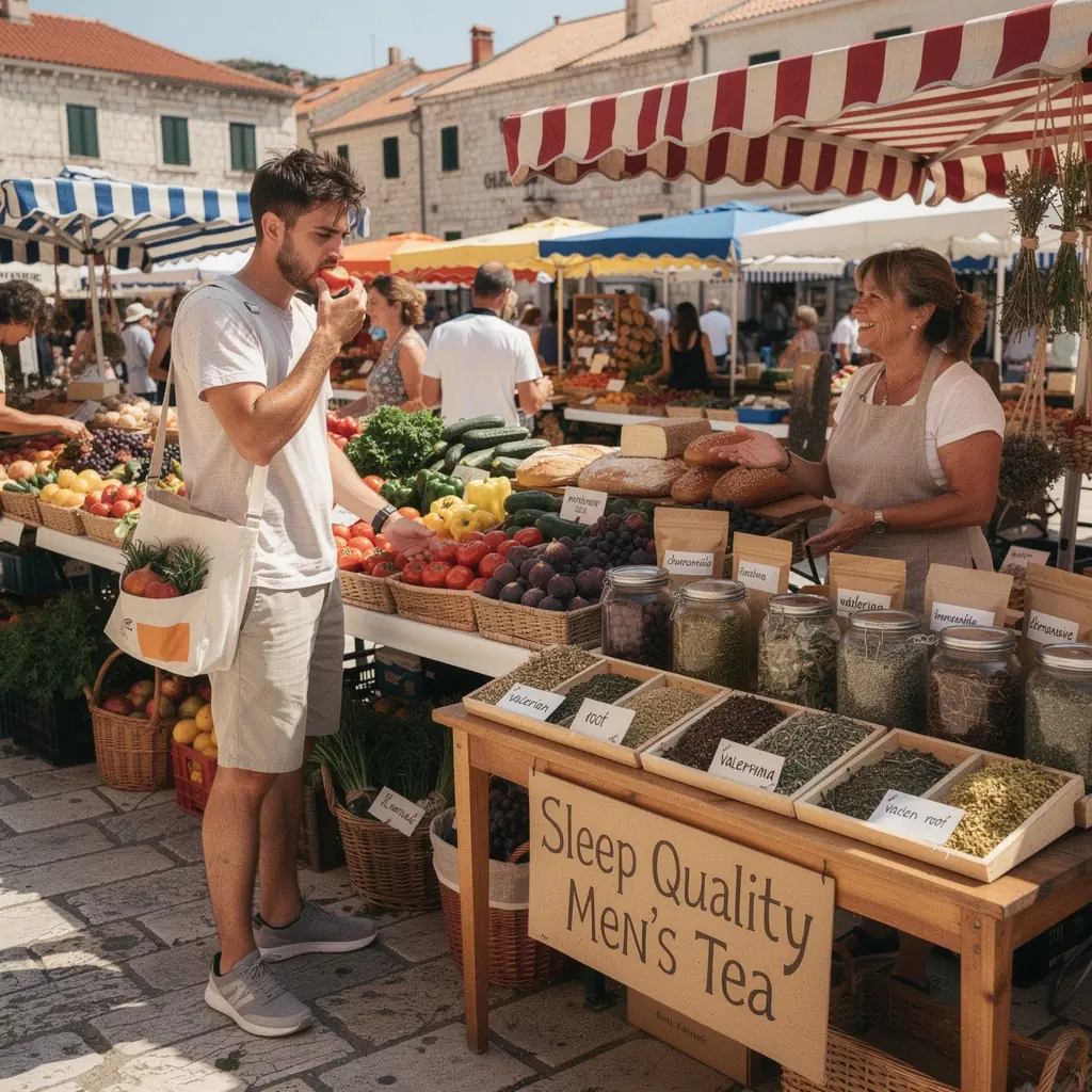 Zalazak sunca kroz prozor dok se čaj kuha na kuhinjskom stolu.